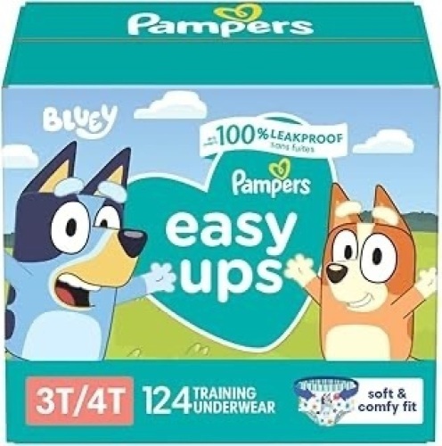 Pampers Easy Ups 3T-4T 124 count  - Lot 229