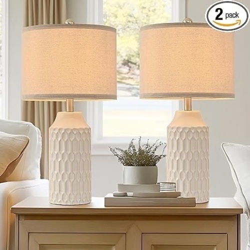 Ceramic Table Lamp Set Of 2 - Lot 135