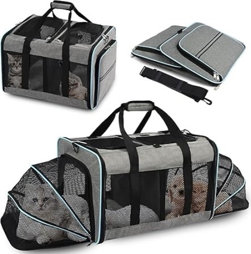 Portable 2-in-1 Pet Carrier, Double Compartment - Lot 119