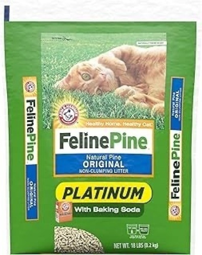 18lbs Feline Pine Platinum Cat Litter - Lot 106