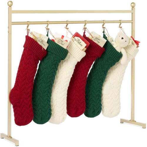 Christmas Stocking Stand, Decor Display w/ Name Tags, Chalk Marker- 3ft - Lot 1333