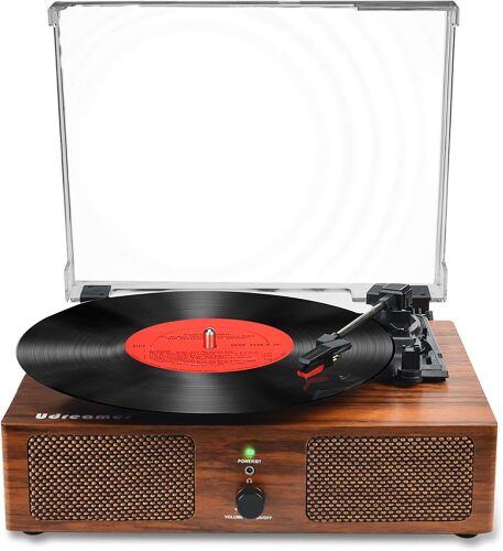 Vinyl Record Player Wireless Turntable with Built-in Speakers and USB - Lot 1362