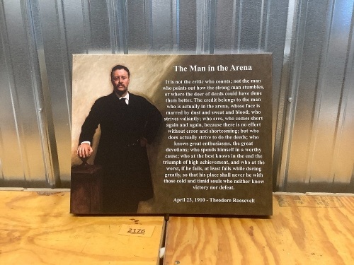 Theodore Roosevelt Satin Canvas Print - Lot 2176