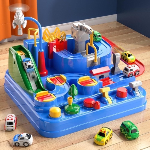Toddler Toys for 3 4 5 6 Year Old Boys, Race Car Tracks Toys for Boys, Car Rescue Adventure Preschool Educational Toys - Lot 2257