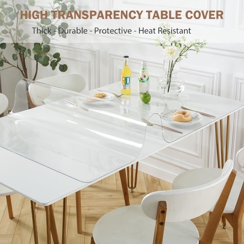 Clear Table Cover Protector 42 x 72 Inch - Lot 2296