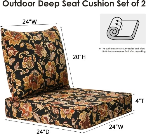 Outdoor Patio Chair Cushions - Lot 2297