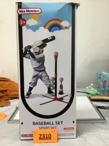 T Ball Set - Adjustable Height - Lot 2310