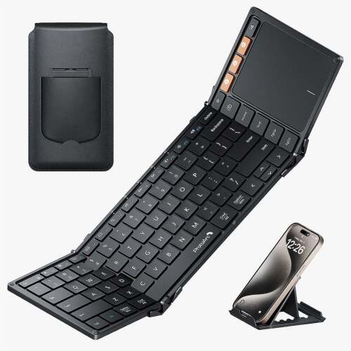 XK01 TP Foldable Bluetooth Keyboard with Touchpad - Lot 2317