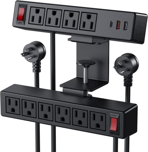 VILONG Desk Clamp Power Strip with PD20W USB-C - Lot 2320