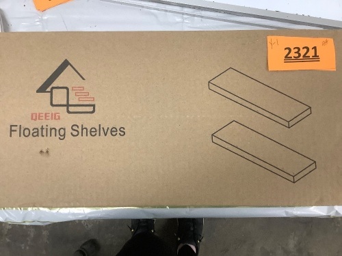 QEEIG Bathroom Floating Shelves for Wall Mounted Shelf, Set of 2 - Lot 2321