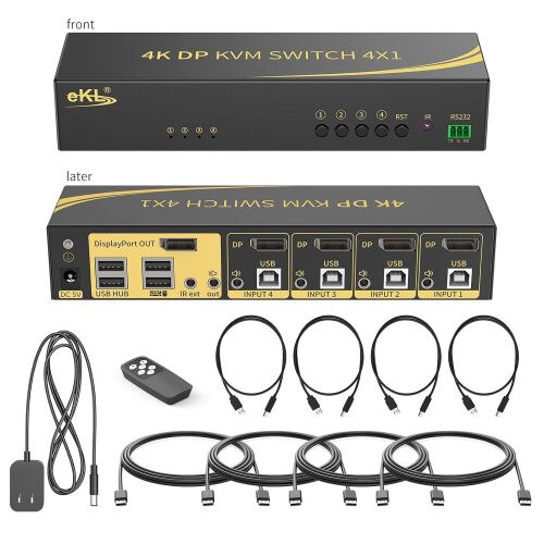 eKL KVM Switch Displayport 4 Port - Lot 2322