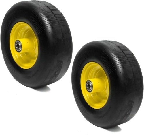 EPR Set of 2 Flat Free Tire Wheel Assemblies 13x5.00-6 Compatible With John Deere B1WL58 TCA13769 TCA 13769 Great Dane D38009 - Lot 2329