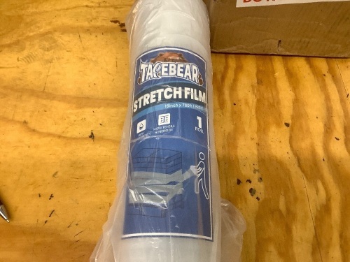 TAPEBEAR Stretch Wrap Film 15" x 760Ft Shrink Wrap Roll, 4-Pack - Lot 2389