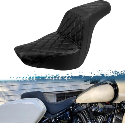 One-Piece Driver Passenger Seat Motorcycle 2-Up Seat - Lot 2418