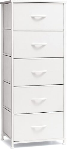 Crestlive Products Tall Dresser Vertical Storage Tower - 5 Drawers - Lot 2442