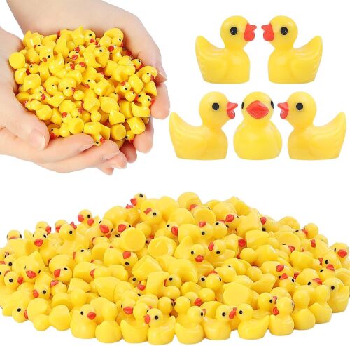 100Pcs Mini Resin Ducks, Tiny Ducks Figurines Bulk - Lot 2450