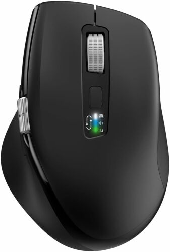 Wireless Bluetooth Mouse with Smart Flying Scroll,Side Thumb Scroll Ergonomic Mice,Silen - Lot 2454