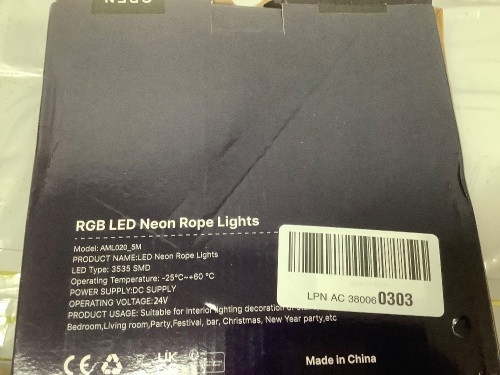 RGB LED Neon Rope Lights - Lot 2459