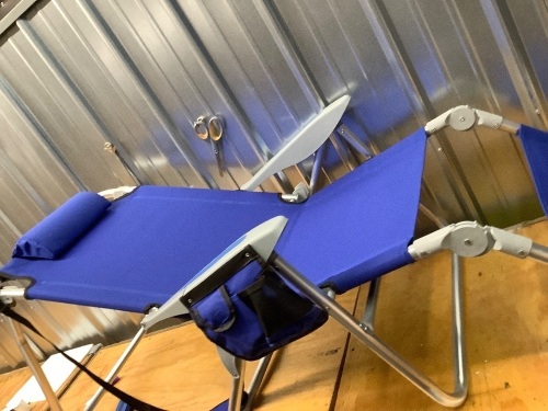 Folding Cot 2-in-1 Portable Reclining Beach Chair - Lot 2489