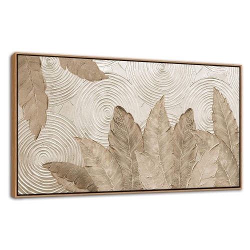Minimalist & Modern Art for Bedroom Decor Framed Abstract & Textured Artwork 20x40 - Lot 2496