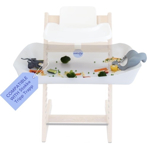 CATCHY - Food Catcher - Compatible with Stokke Tripp Trapp High Chair + 11 Other High Chairs - Highchair Sold Separately - Baby & Toddler Food & Mess Catcher - Under High Chair Accessory - Lot 2520