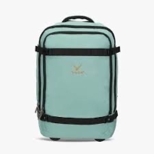 Hynes Eagle Rolling Backpack 42L Backpack with Wheels Airline Approved Carry on Luggage Laptop Travel Backpack for Women Men Mint Green with Waist Pack Grey - Lot 2606
