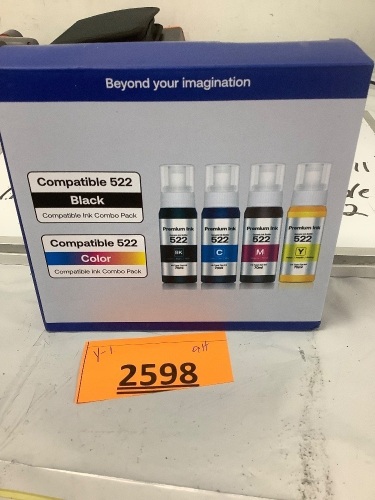 522 Compatible Ink Refill Bottles - Lot 2598