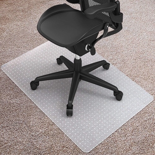 Desk Chair Mat for Carpet, 36'' x 48'' Rectangle Transparent Mats for Chairs Good for Desks - Lot 2641