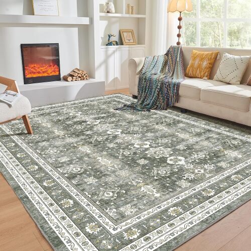 OPPODREAM Green Area Rugs - Lot 2719