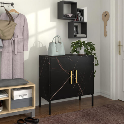 Storage Buffet Cabinet, Freestanding Accent Cabinet With Adjustable Shelves - Lot 2721