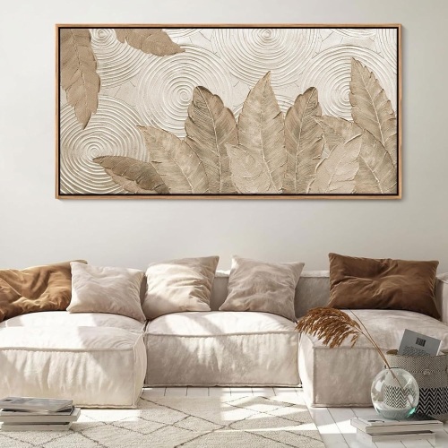 Minimalist & Modern Art for Bedroom Decor Framed Abstract & Textured Artwork - Lot 2783