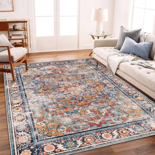 Washable Area Rug 9'x12' Boho Chic - Lot 2804