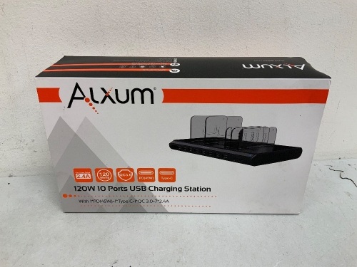 120W 10 Ports USB Charging Station, Appears New - Lot 33