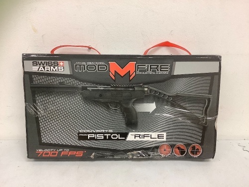 Swiss Arms Mod Fire Pistol/Air Rifle E-Commerce Return, Sold as is - Lot 48