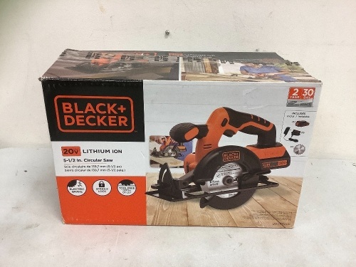 Black and Decker Circular Saw, Missing Battery/Charger, E-Commerce Return, Sold as is - Lot 55