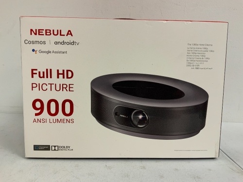 Nebula Full HD Projector, Works, Appears new, Sold as is - Lot 82