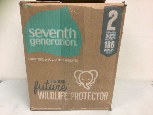 Seventh Generation Size 2 Diapers, Appears New - Lot 85A