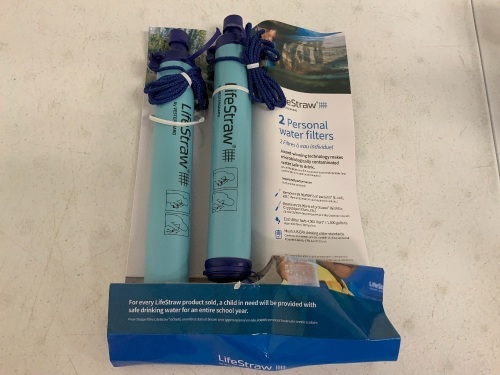 Lifestraw Water Filters 2 pack, Appears New, Sold as is - Lot 115