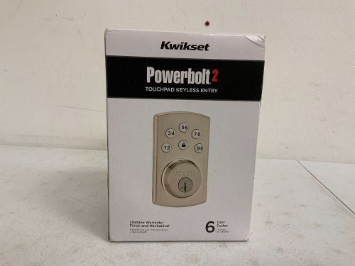 Kwikset Powerbolt2 Touchpad Keyless Entry - Lot 139