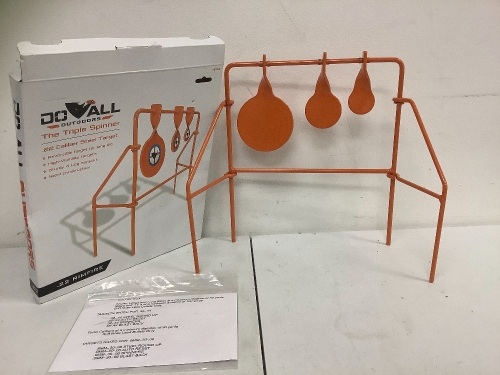 Triple Spinner Steel Target, E-Commerce Return, Sold as is - Lot 207