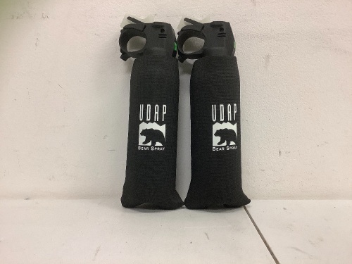 Lot of (2) Udap Bear Spray, E-Commerce Return, Sold as is - Lot 216