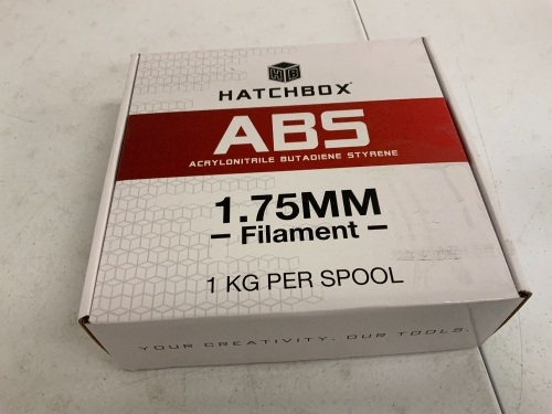Hatchbox ABS 3D Printer Filament, Appears New, Sold as is - Lot 242
