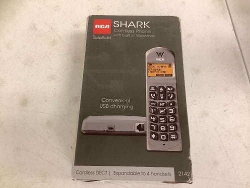 RCA Shark Cordless Phone, Appears New, Sold as is - Lot 263