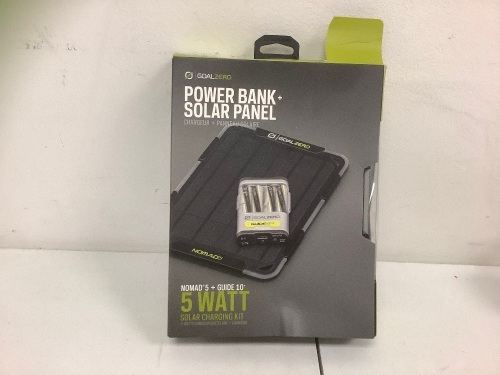 Power Bank + Solar Panel, E-Comm Return - Lot 265