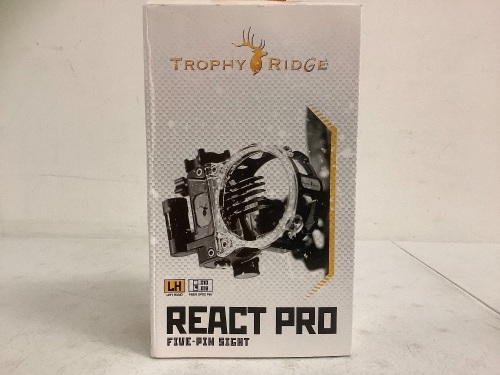 Trophy Ridge React Pro Five Pin Sight, E-Commerce Return, Sold as is - Lot 314