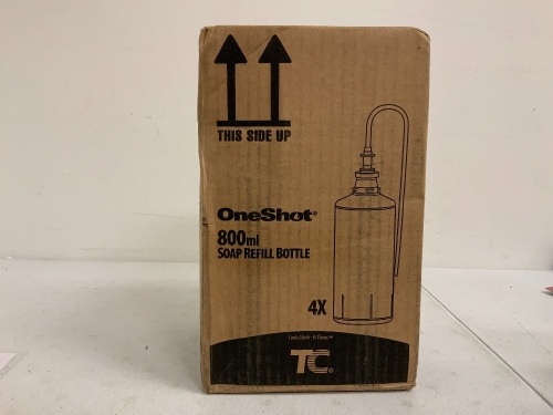 4 Pack One Shot Soap Refills, Appears new, Sold as is - Lot 315