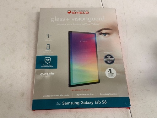 Invisible Shield Screen Protector for Samsung Galaxy Tab S6, Appears New, Sold as is - Lot 342