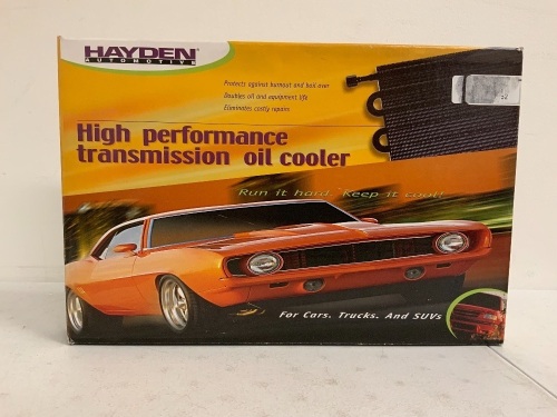 Hayden Automotive High Performance Transmission Oil Cooler, Appears New, Sold as is - Lot 391