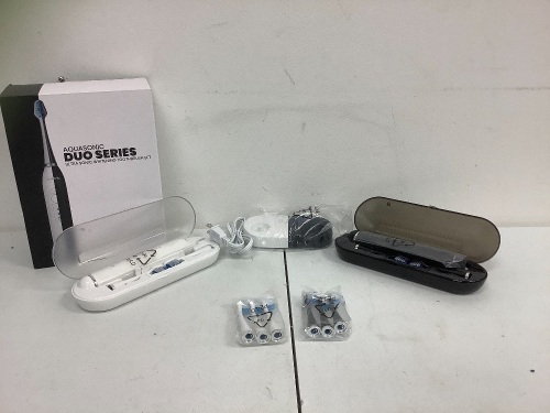 Aquasonic Duo Series Whitening Toothbrush, Appears new, Sold as is - Lot 399
