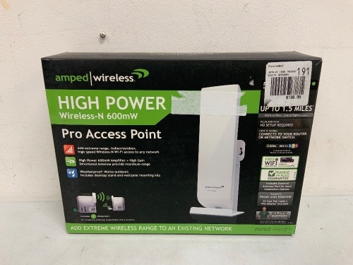 Amped Wireless Range Extender, E-Comm Return - Lot 410